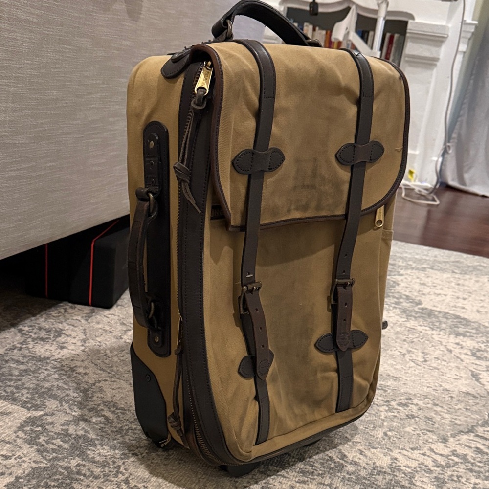 Filson Tan and Brown Travel Bag